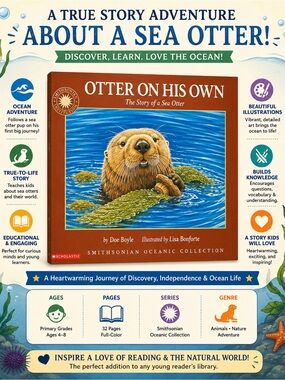 Smithsonian Oceanic Collection Otter on His Own Book by Doe Boyle